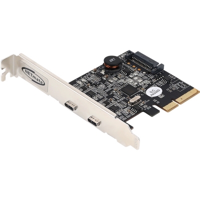 강원전자 넷메이트 USB3.1 Gen2 Type C 2포트 PCI Express 카드(슬림PC겸용) U-1800