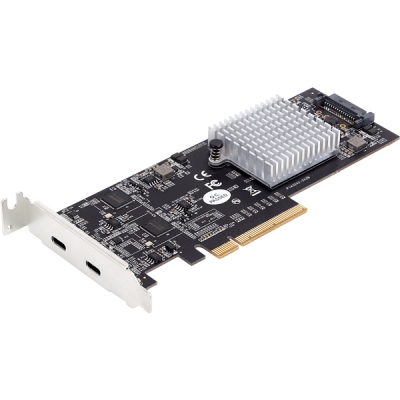 강원전자 넷메이트 USB3.2 Gen2x2 Type C 2포트 PCI Express 카드(슬림PC겸용) U-2350