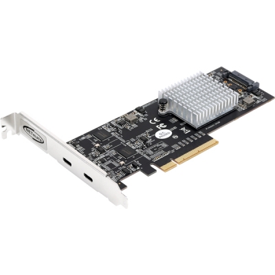 강원전자 넷메이트 USB3.2 Gen2x2 Type C 2포트 PCI Express 카드(슬림PC겸용) U-2350