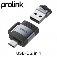 프로링크 USB Type C 2 in 1 젠더 PF023