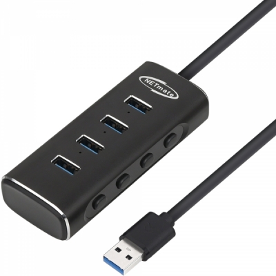 강원전자 넷메이트 USB3.1 4포트 허브 NM-UBA303