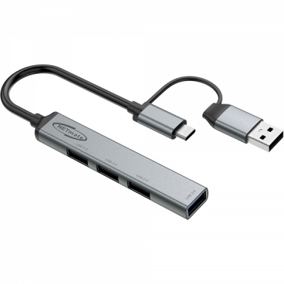 강원전자 넷메이트 2 in 1 USB 4포트 허브 NM-UBC307
