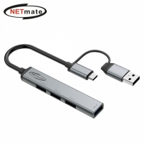 강원전자 넷메이트 2 in 1 USB 4포트 허브 NM-UBC307
