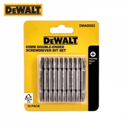 디월트 65mm 양날 십자 드라이버 비트 세트(10개입) DWA00003