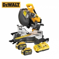 디월트 60V MAX 충전 305mm 슬라이딩 각도절단기 세트(3.0Ah 2팩, 톱날포함) DCS781X2-KR