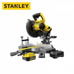 스탠리 20V MAX 충전 185mm 슬라이딩 각도절단기 세트(4.0Ah 2팩, 톱날포함) SCM701M2-KR