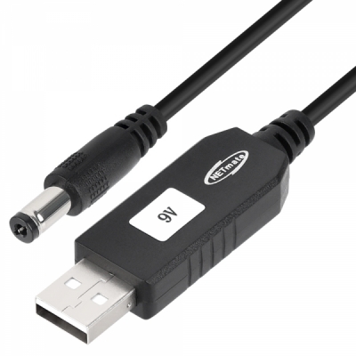 강원전자 넷메이트 USB 전원 9V 승압 케이블 NM-UV59