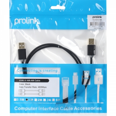 프로링크 USB2.0 AM-AM 케이블 1m PF469B-0100