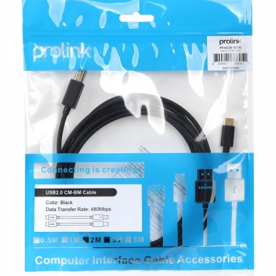프로링크 USB2.0 CM-BM 케이블 3m PF482B-0300