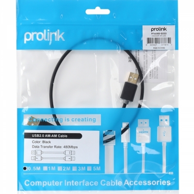 프로링크 USB2.0 AM-AM 케이블 0.5m PF469B-0050