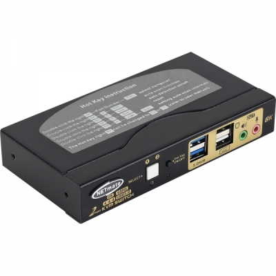 강원전자 넷메이트 8K 60Hz HDMI KVM 2:1 스위치(USB) NM-HK8602