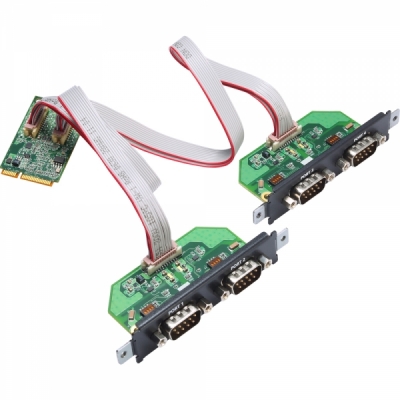 MOXA Mini PCI Express 4포트 RS232/422/485 시리얼카드 CP-114N-T