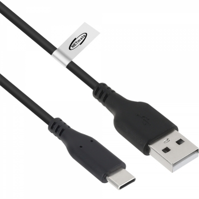 강원전자 넷메이트 USB2.0 AM-CM 케이블 2m (블랙) NM-GCM02BN