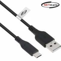 강원전자 넷메이트 USB2.0 AM-CM 케이블 2m (블랙) NM-GCM02BN