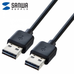 강원전자 산와서플라이 USB2.0 양면인식 AM-AM 케이블 1m KU-RAA1