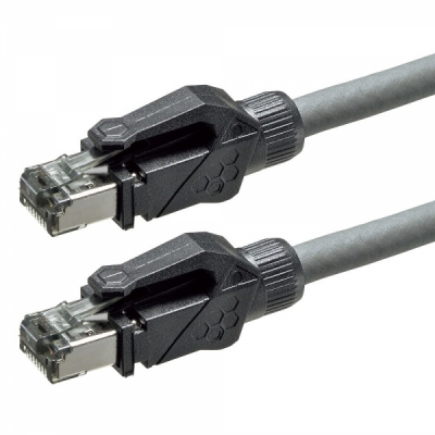 강원전자 산와서플라이 CAT.6A STP 산업용 랜 케이블 2m KB-T6ASTP-02GY