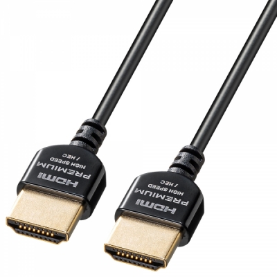 강원전자 산와서플라이 4K 60Hz HDMI 2.0 Super Slim 케이블 1m KM-HD20-PSS10