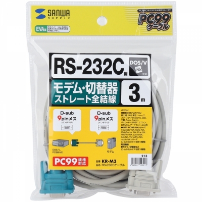 강원전자 산와서플라이 9핀 F/F 케이블 3m KR-M3