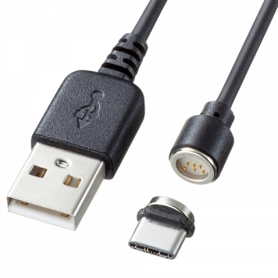 강원전자 산와서플라이 USB2.0 마그네틱 C타입 케이블 1m KU-MGDCA1