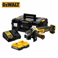 디월트 20V MAX 충전 슬라이드 스위치 125mm 그라인더 세트(파워스택 5.0Ah 2팩) DCG405H2T-KR