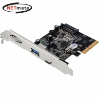 강원전자 넷메이트 USB3.1 Gen2 2포트 PCI Express 카드(슬림PC겸용) U-1770
