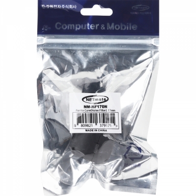 강원전자 넷메이트 고주파 노이즈 필터(페라이트 코어/17mm/블랙) NM-NF170N