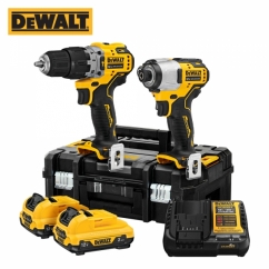 디월트 12V MAX 충전 콤보세트(DCF801N, DCD706N, 2.0Ah 2팩) DCZ2111D2T-KR