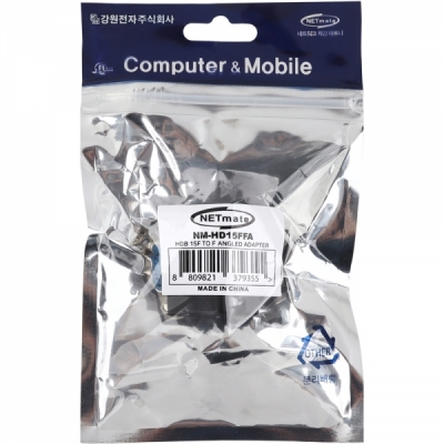 강원전자 넷메이트 3열 15F / 15F 꺾임 젠더 NM-HD15FFA