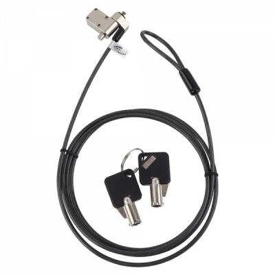 강원전자 넷메이트 노트북 도난방지 4 in 1 와이어 잠금장치 (키 타입/mm4.5mm/2m) NM-SKNW3M