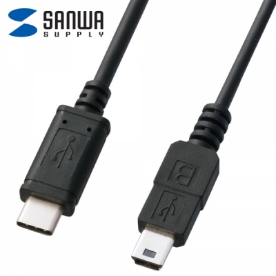 강원전자 산와서플라이 USB2.0 CM-Mini 5핀 케이블 1m KU-CMB10 