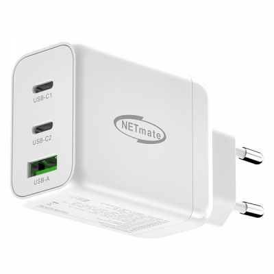 강원전자 넷메이트 USB PD 65W GaN 초고속 멀티 충전기 NM-GN065W
