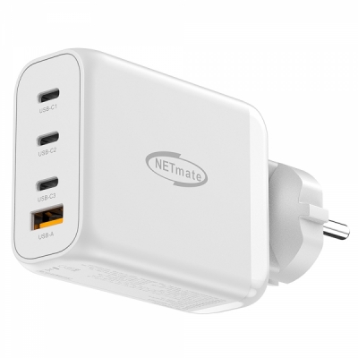 강원전자 넷메이트 USB PD 100W GaN 접지 초고속 멀티 충전기 NM-GN100W