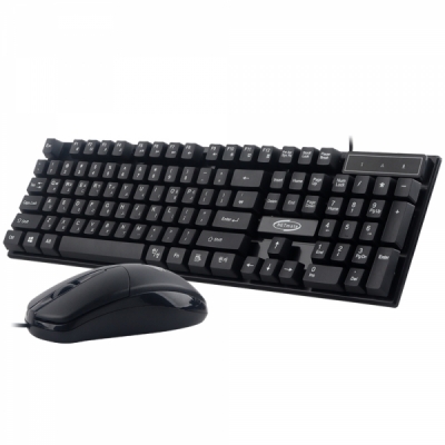 강원전자 넷메이트 USB 유선 키보드·마우스 세트 NM-KMS02