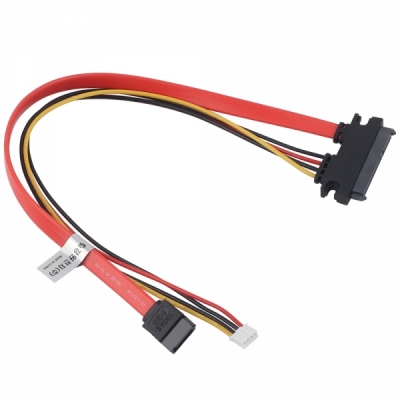 강원전자 넷메이트 SATA 22핀 / SATA + PH2.0 미니 4핀 케이블 0.3m NM-SAT11