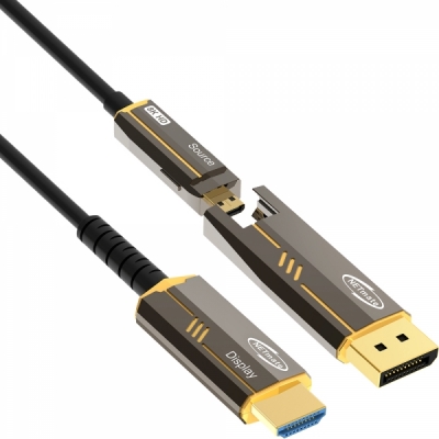 강원전자 넷메이트 DisplayPort to HDMI Hybrid AOC 케이블 20m NM-DHP20DG