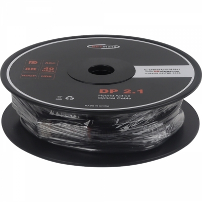 강원전자 넷메이트 DisplayPort 2.1 DP40 Hybrid AOC 케이블 70m NM-DAP70R