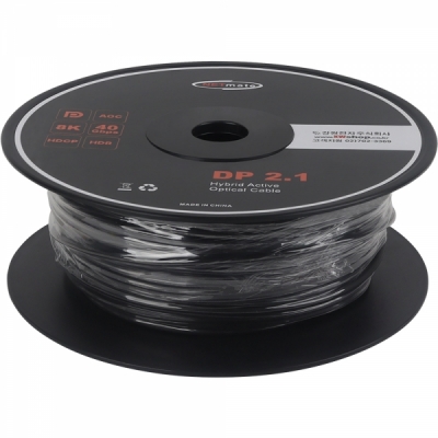 강원전자 넷메이트 DisplayPort 2.1 DP40 Hybrid AOC 케이블 100m NM-DAP100R