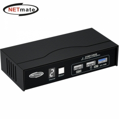 강원전자 넷메이트 8K 지원 Displayport KVM 2:1 스위치(USB) NM-DK8302P