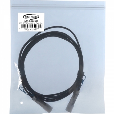 강원전자 넷메이트 25G SFP28 DAC 광 모듈 케이블 3m NM-DAC253P