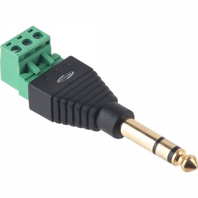 강원전자 넷메이트 TRS(5.5 Stereo, 수) to 터미널 블록 젠더 NM-TG04