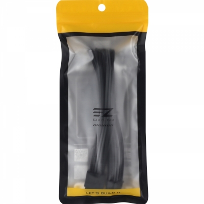 강원전자 넷메이트 PCI-E 5.0 12VHPWR 연장 슬리빙 케이블 0.3m (블랙/그레이) [EZDIY-FAB] NM-DPR1796