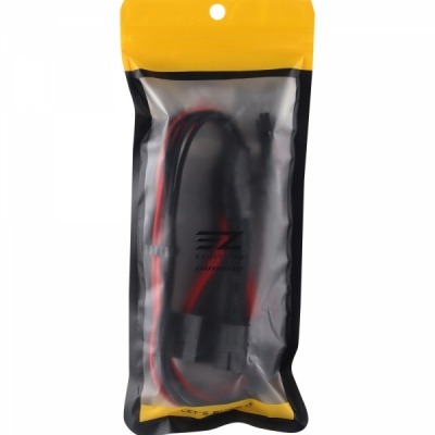 강원전자 넷메이트 12VHPWR to PCI-E 8핀x4 변환 슬리빙 케이블 0.45m (블랙/레드) [EZDIY-FAB] NM-DPR1857