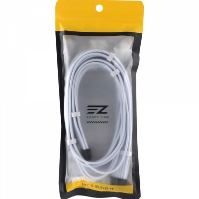 강원전자 넷메이트 PCI-E 5.0 12VHPWR 슬리빙 케이블 0.6m (화이트) [EZDIY-FAB] NM-DPR1921