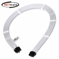 강원전자 넷메이트 PCI-E 5.0 12VHPWR 슬리빙 케이블 0.6m (화이트) [EZDIY-FAB] NM-DPR1921