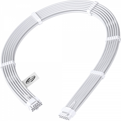 강원전자 넷메이트 PCI-E 5.0 12VHPWR 슬리빙 케이블 0.6m (올화이트) [EZDIY-FAB] NM-DPR1925