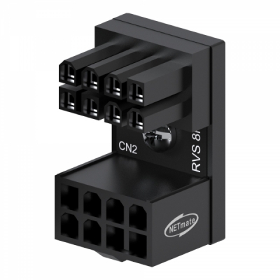 강원전자 넷메이트 PCI-E 8핀 변환 어댑터 (블랙/RVS 180도) [EZDIY-FAB] NM-DPI1618