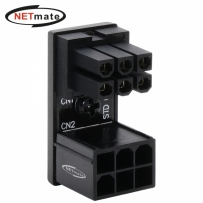 강원전자 넷메이트 PCI-E 6핀 변환 어댑터 (블랙/STD 180도) [EZDIY-FAB] NM-DPI16111