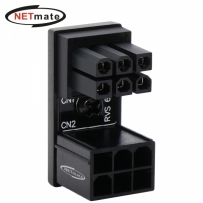 강원전자 넷메이트 PCI-E 6핀 변환 어댑터 (블랙/RVS 180도) [EZDIY-FAB] NM-DPI16112