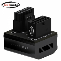 강원전자 넷메이트 600W 12VHPWR 변환 어댑터 (알루미늄 블랙/RVS 180도) [EZDIY-FAB] NM-DPI1899