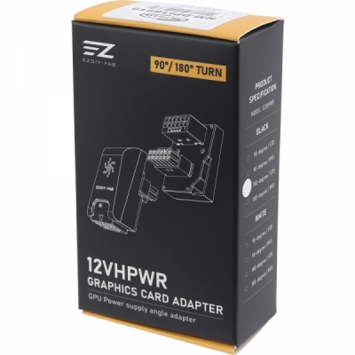 강원전자 넷메이트 450W 12VHPWR 변환 어댑터 (블랙/STD 180도) [EZDIY-FAB] NM-DPI18916
